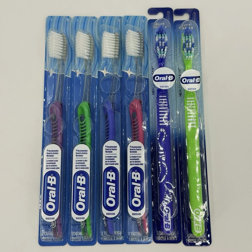 Oral-B Indicator 35sft Soft Adult Manual Toothbrushes Assorted Colors- 6 Count